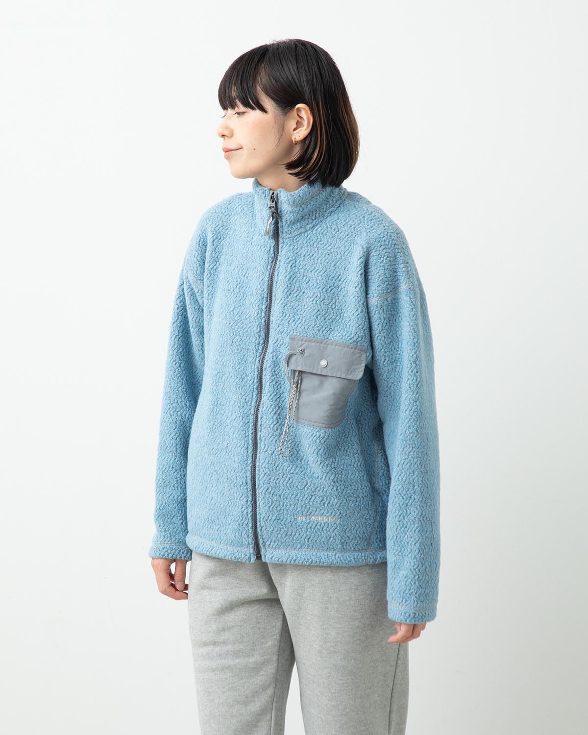 RE WOOL JQ STAND ZIP (WOMEN'S)