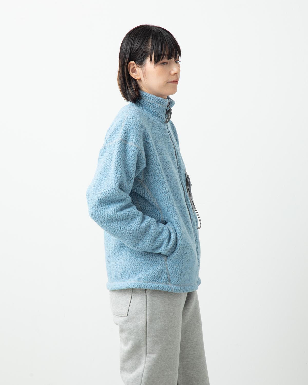 RE WOOL JQ STAND ZIP (WOMEN'S)