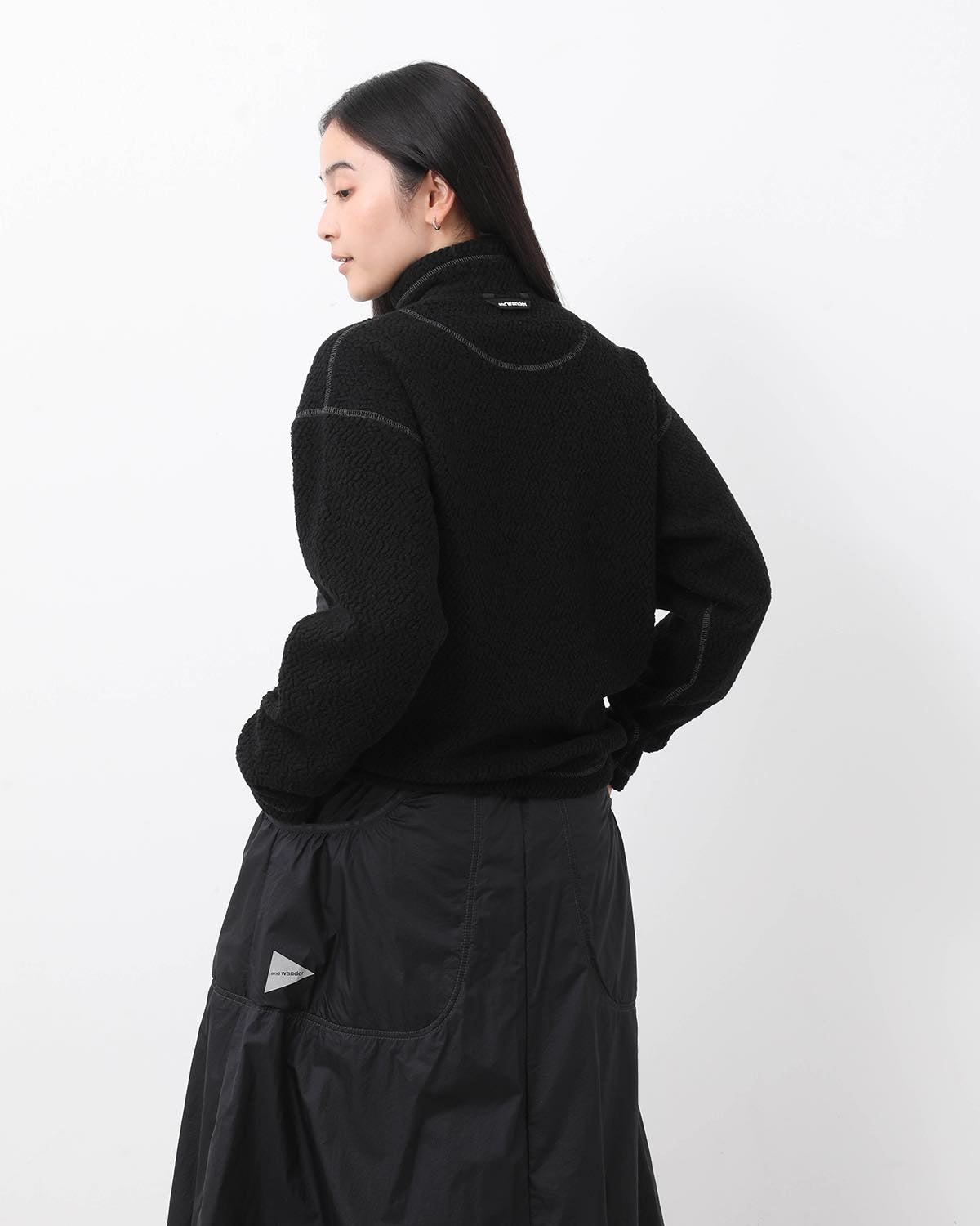 RE WOOL JQ STAND ZIP (WOMEN'S)