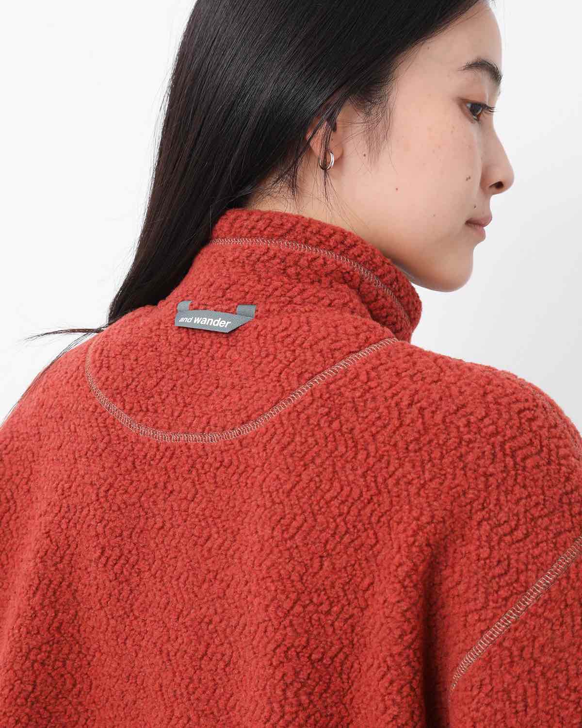 RE WOOL JQ STAND ZIP (WOMEN'S)