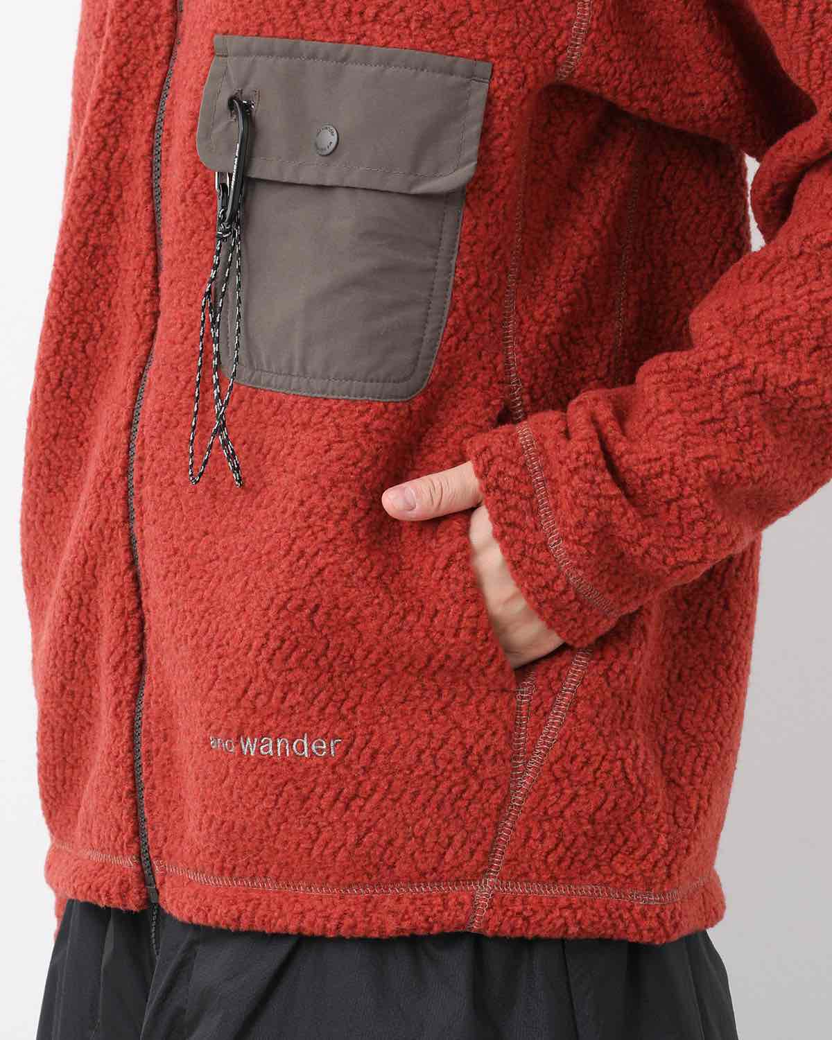 RE WOOL JQ STAND ZIP (WOMEN'S)