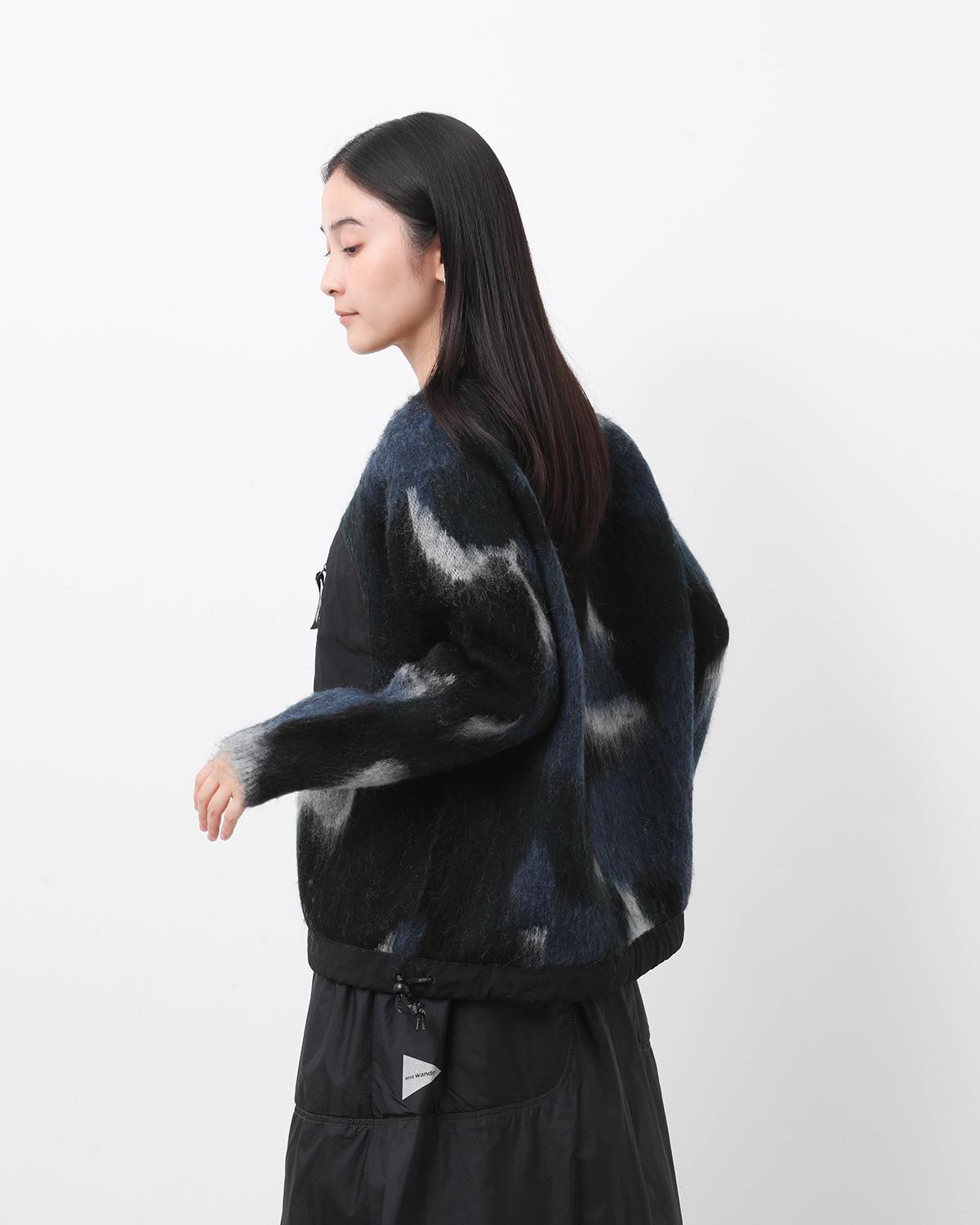 MIX COLOR SHAGGY KNIT SWEATER (WOMEN'S)