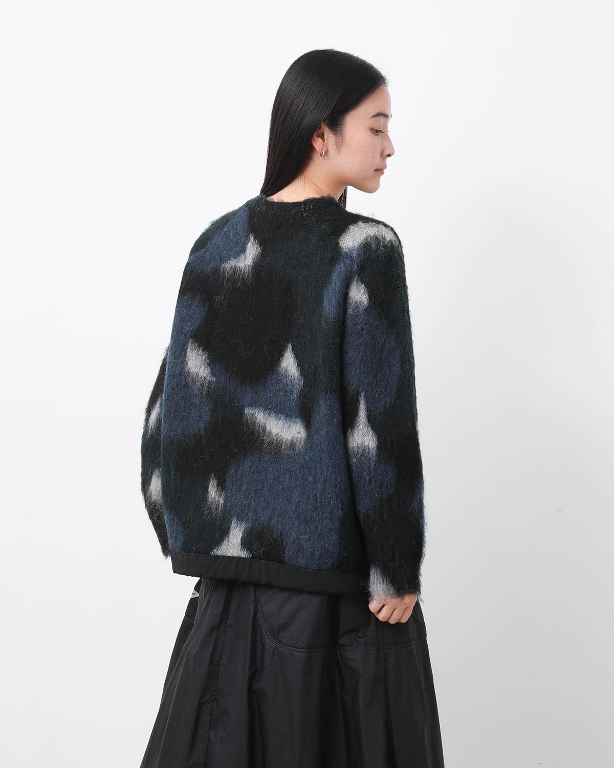 MIX COLOR SHAGGY KNIT SWEATER (WOMEN'S)