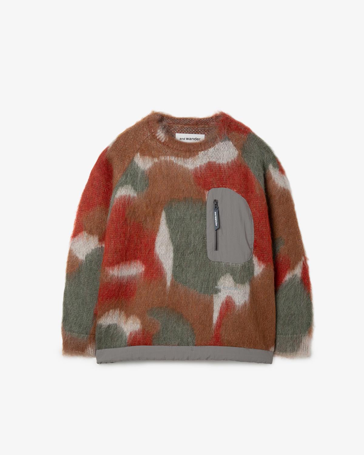 MIX COLOR SHAGGY KNIT SWEATER (WOMEN'S)