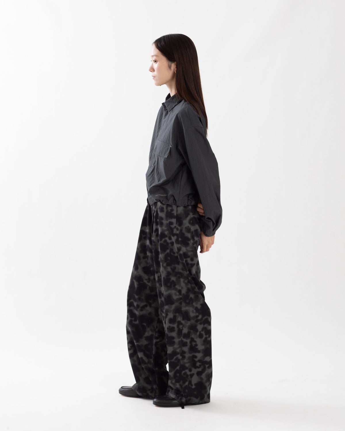 PRINTED SATIN PANTS