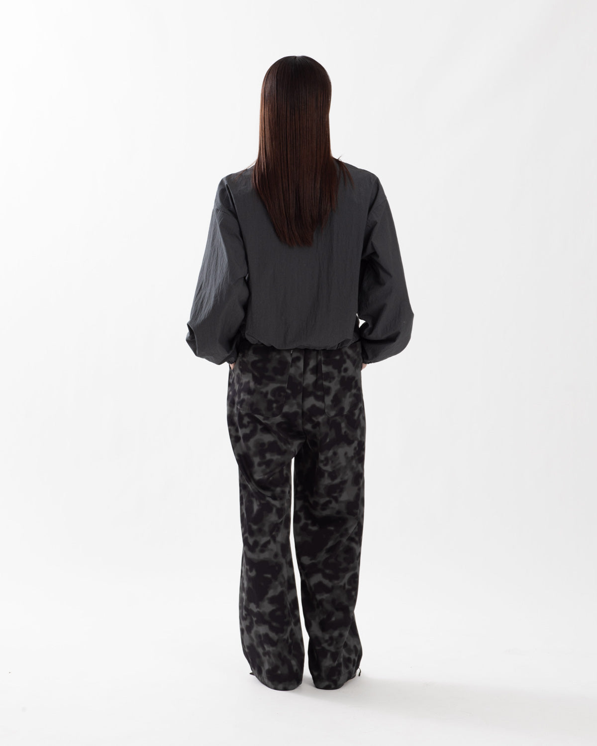 PRINTED SATIN PANTS