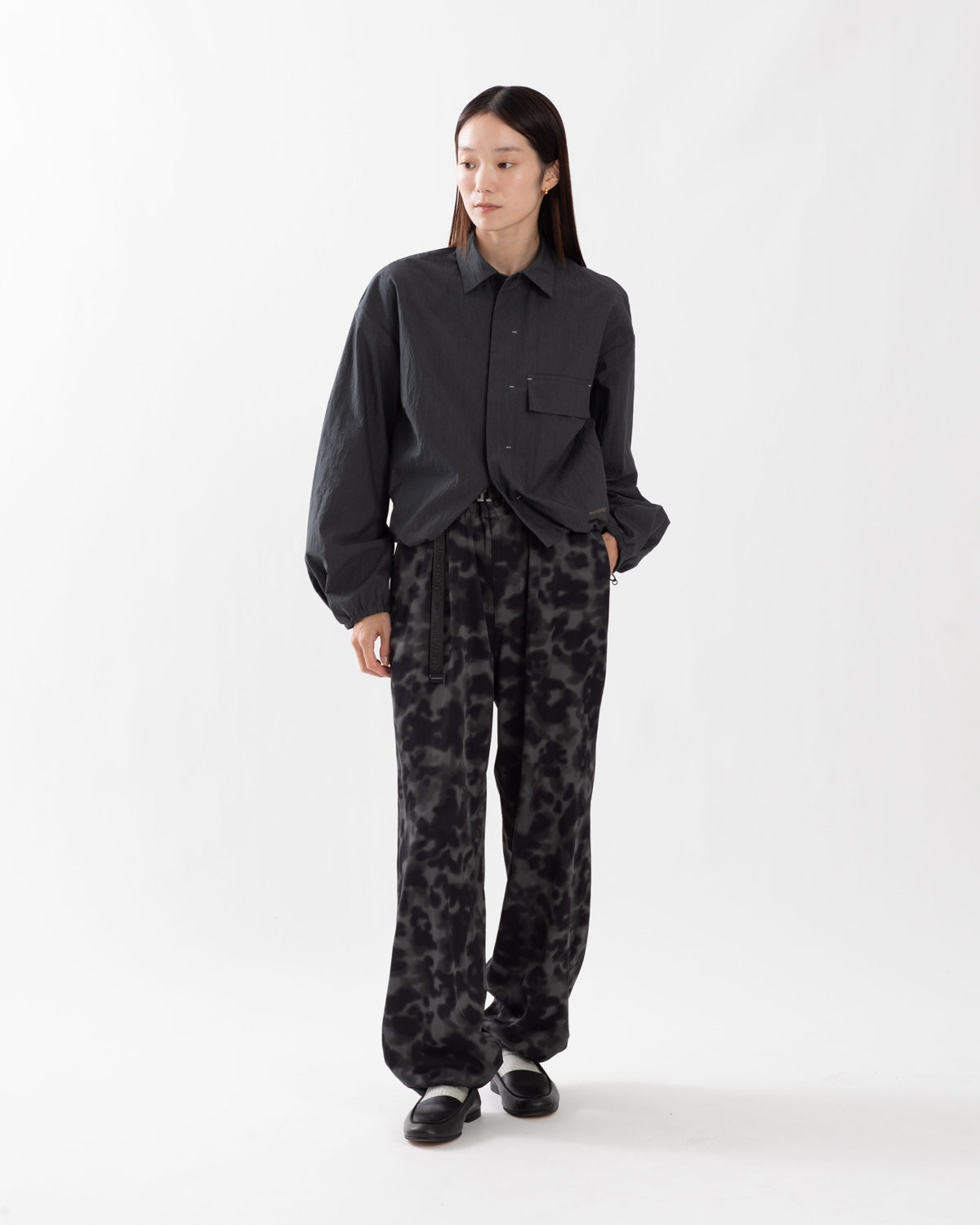 PRINTED SATIN PANTS
