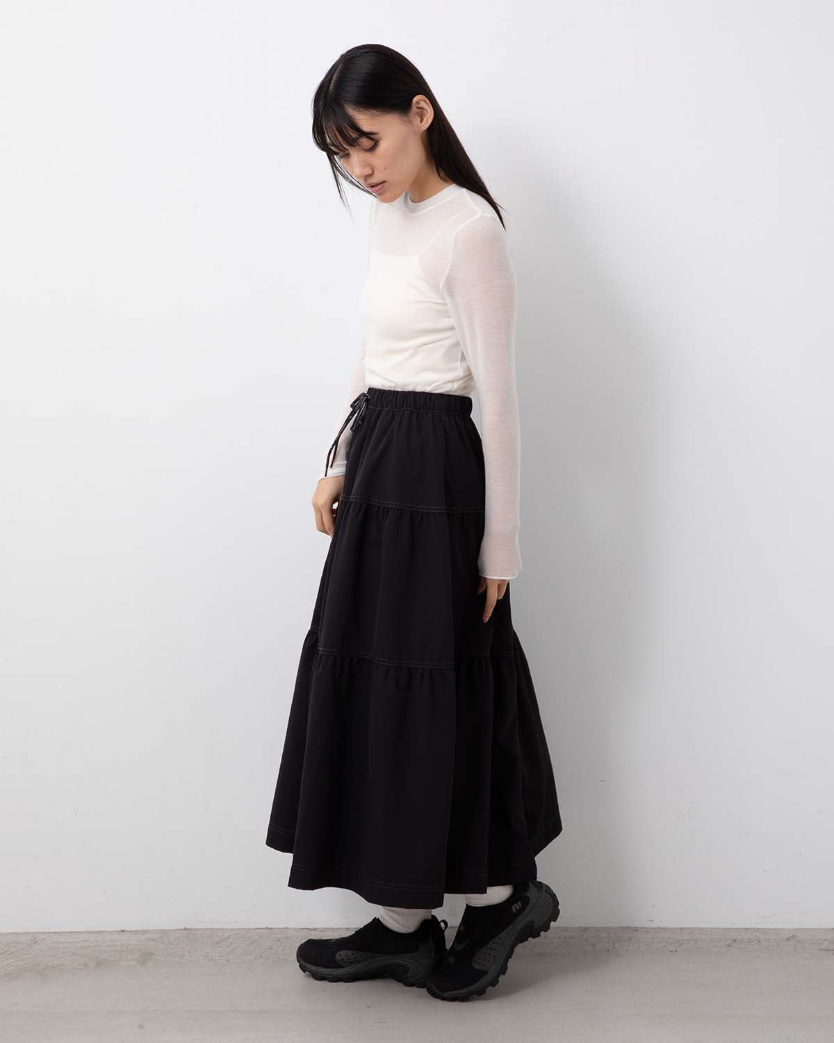 CRINKLED NYLON SKIRT 2 (W)