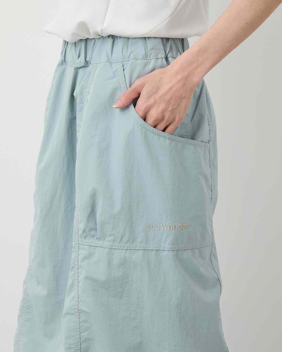CRINKLED NYLON SKIRT (W)