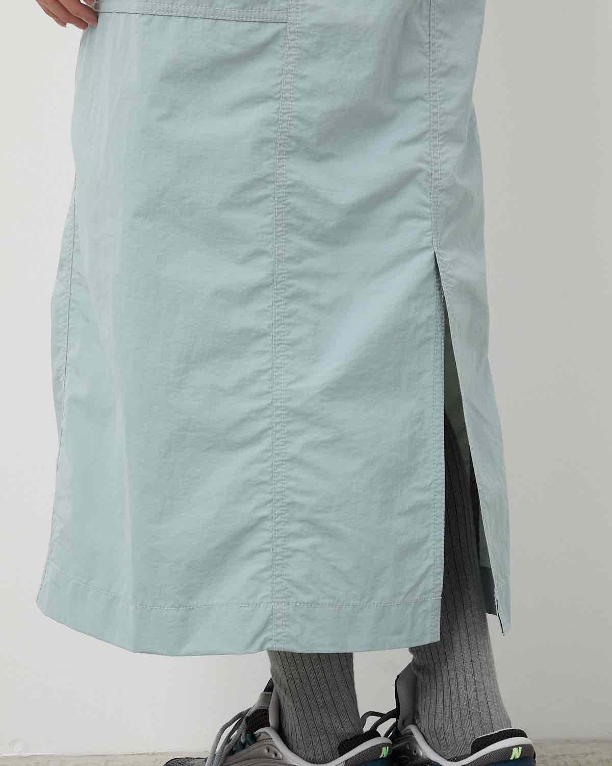 CRINKLED NYLON SKIRT (W)