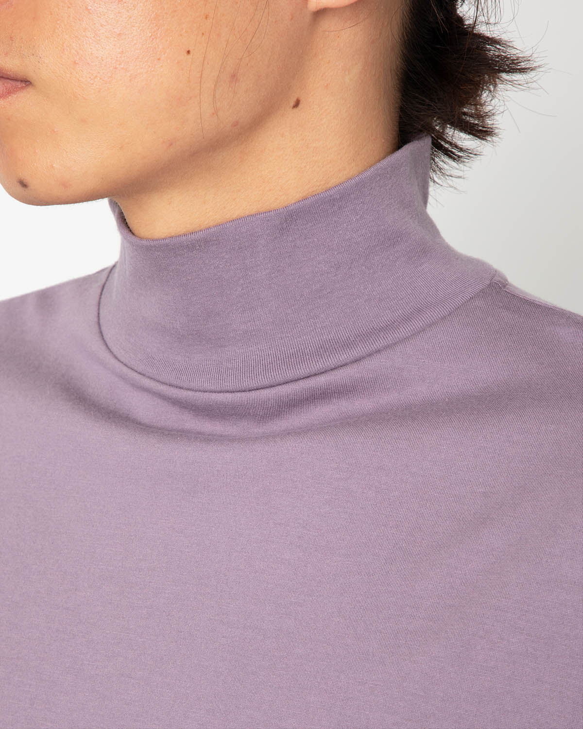 SILK COTTON 20/80 HIGH-NECK L/S