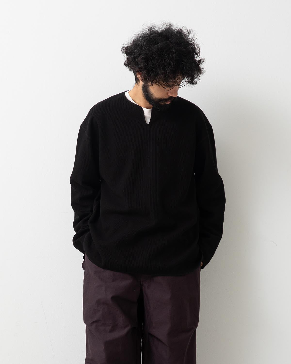 ROUGH&SMOOTH THERMAL OVER NECK L/S