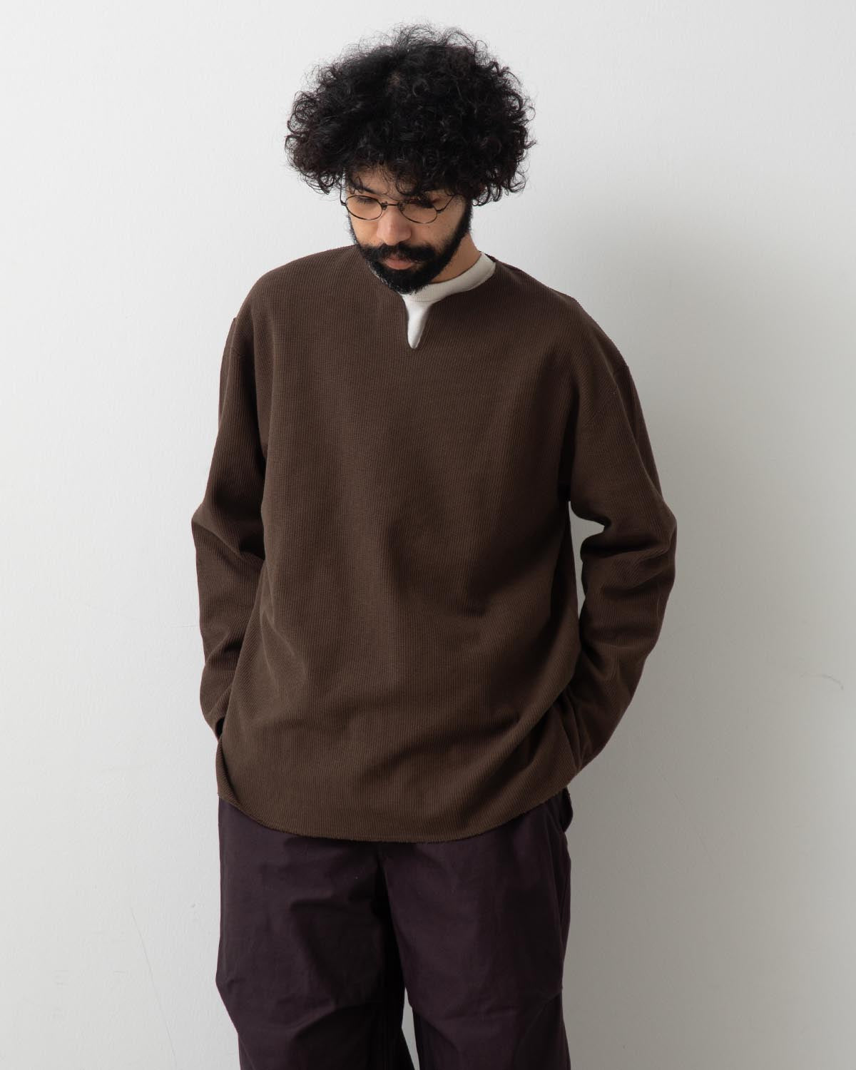 ROUGH&SMOOTH THERMAL OVER NECK L/S