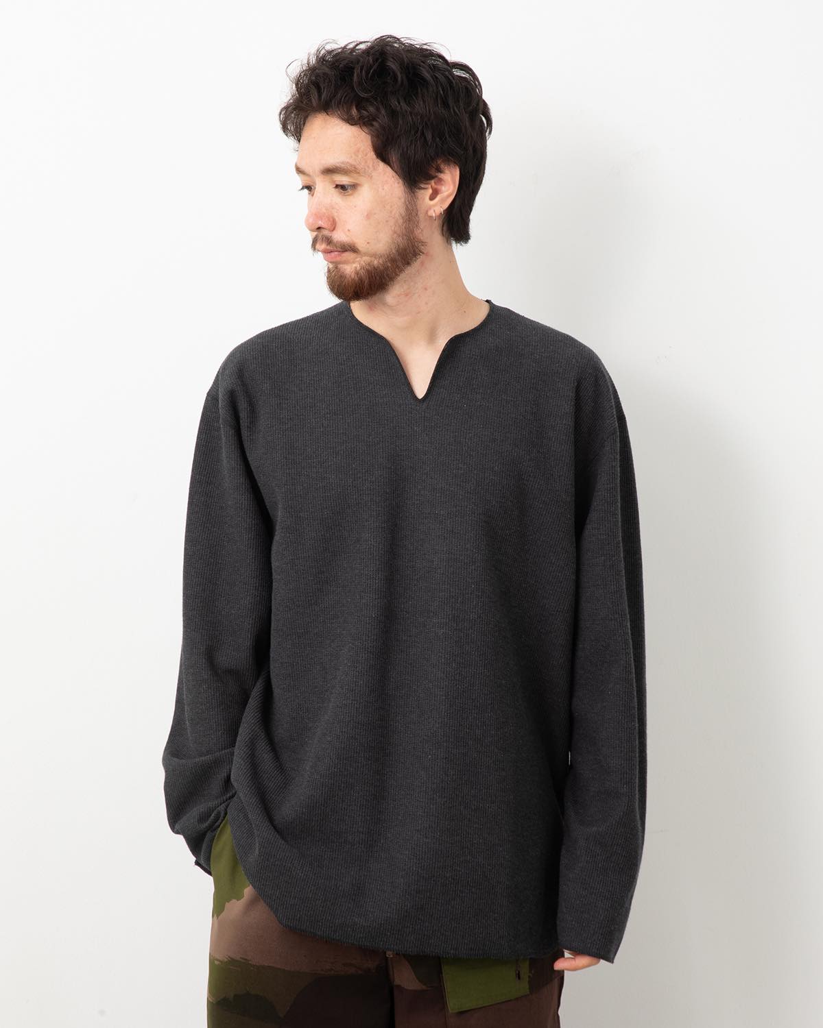 ROUGH&SMOOTH THERMAL OVER-NECK L/S