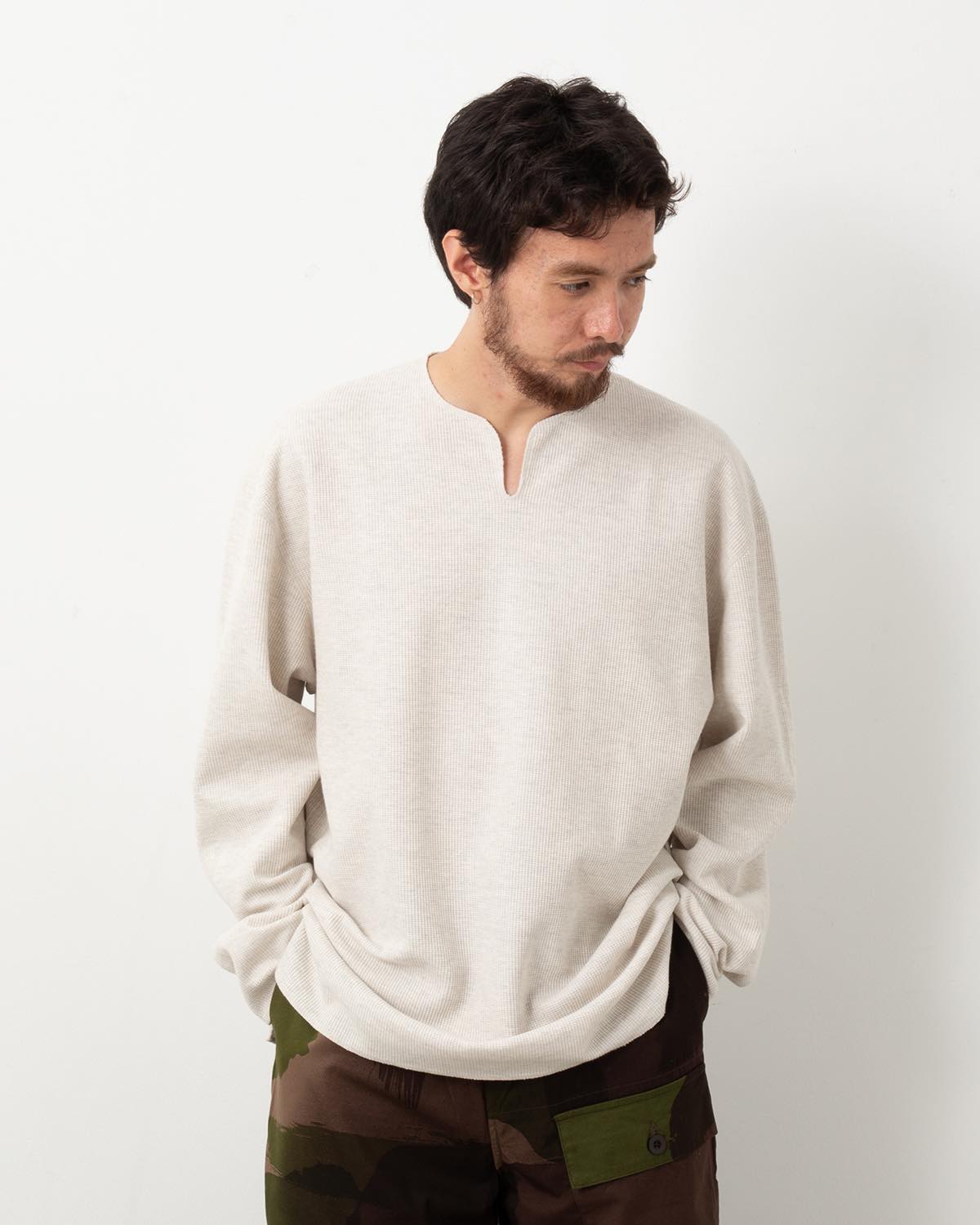 ROUGH&SMOOTH THERMAL OVER-NECK L/S