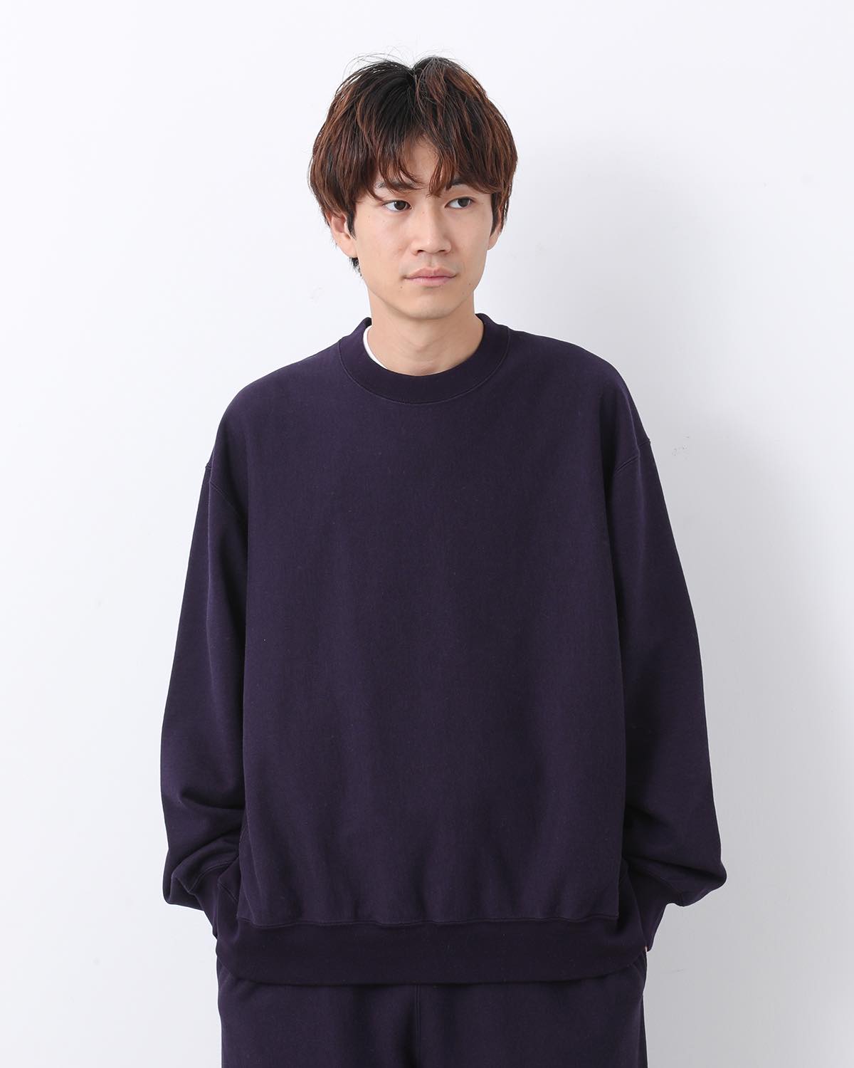 SOFT&HARD SWEAT CREW-NECK P/O WIDE
