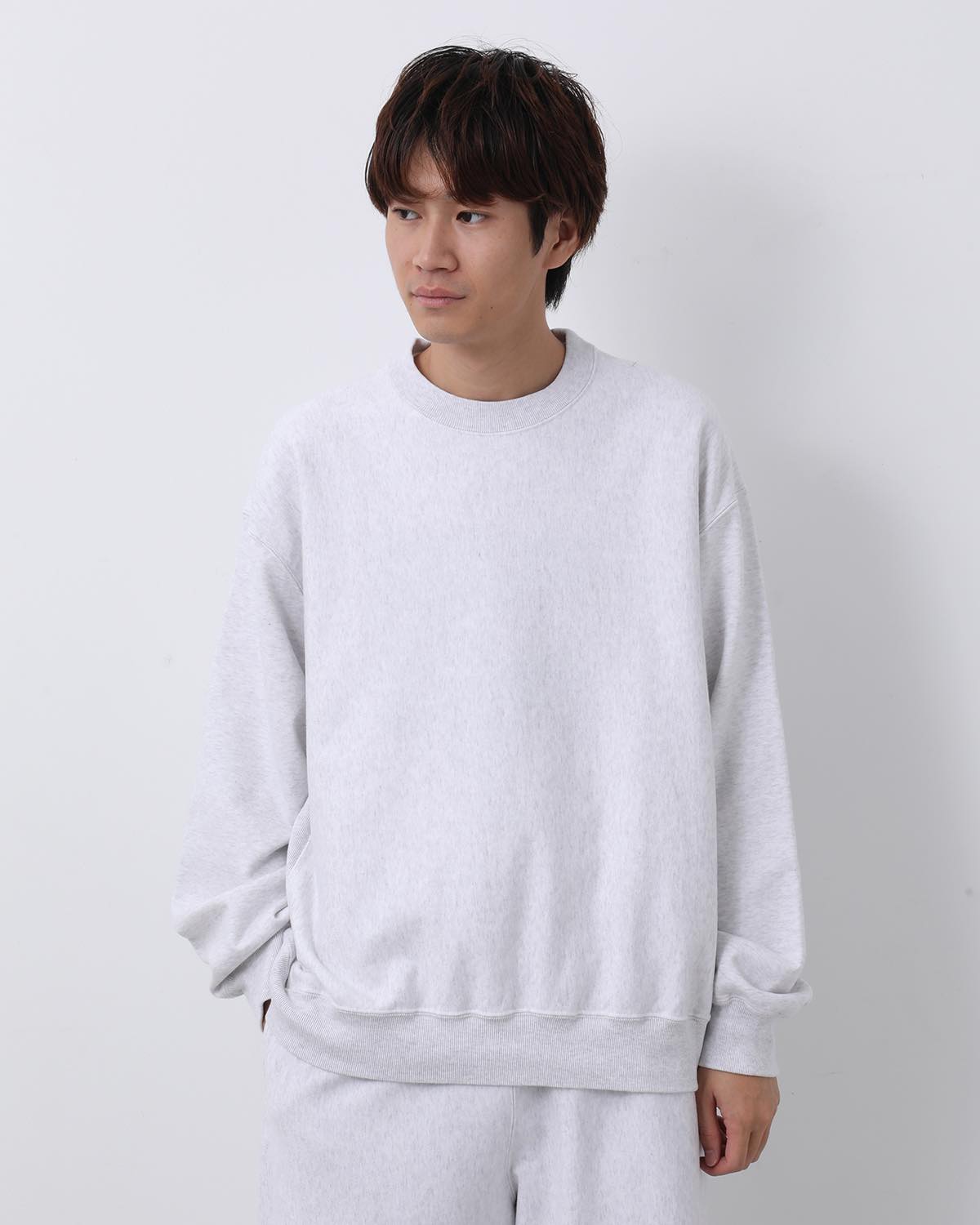 SOFT&HARD SWEAT CREW-NECK P/O WIDE