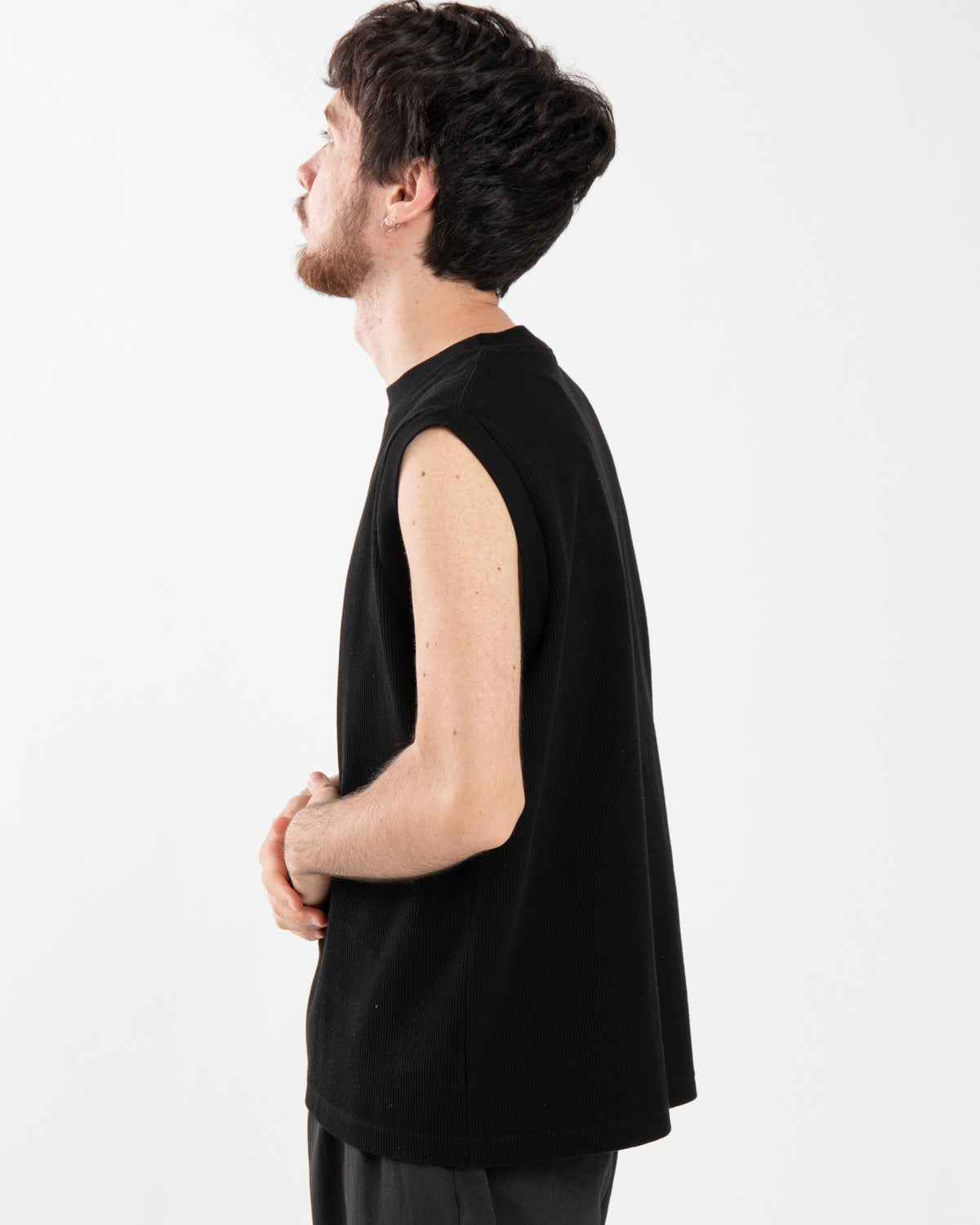 ROUGH&SMOOTH THERMAL SLEEVELESS