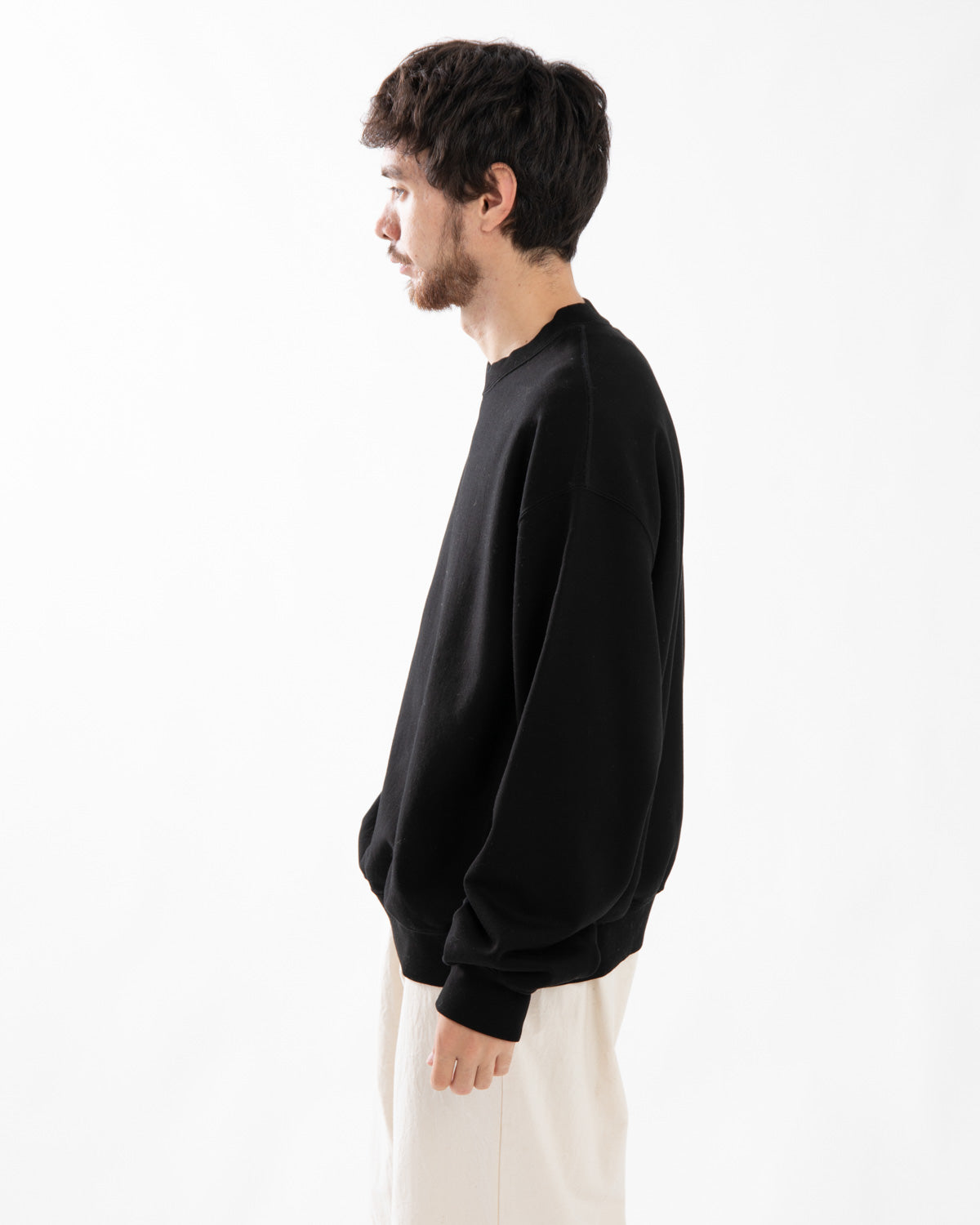 SOFT&HARD SWEAT CREW-NECK P/O WIDE
