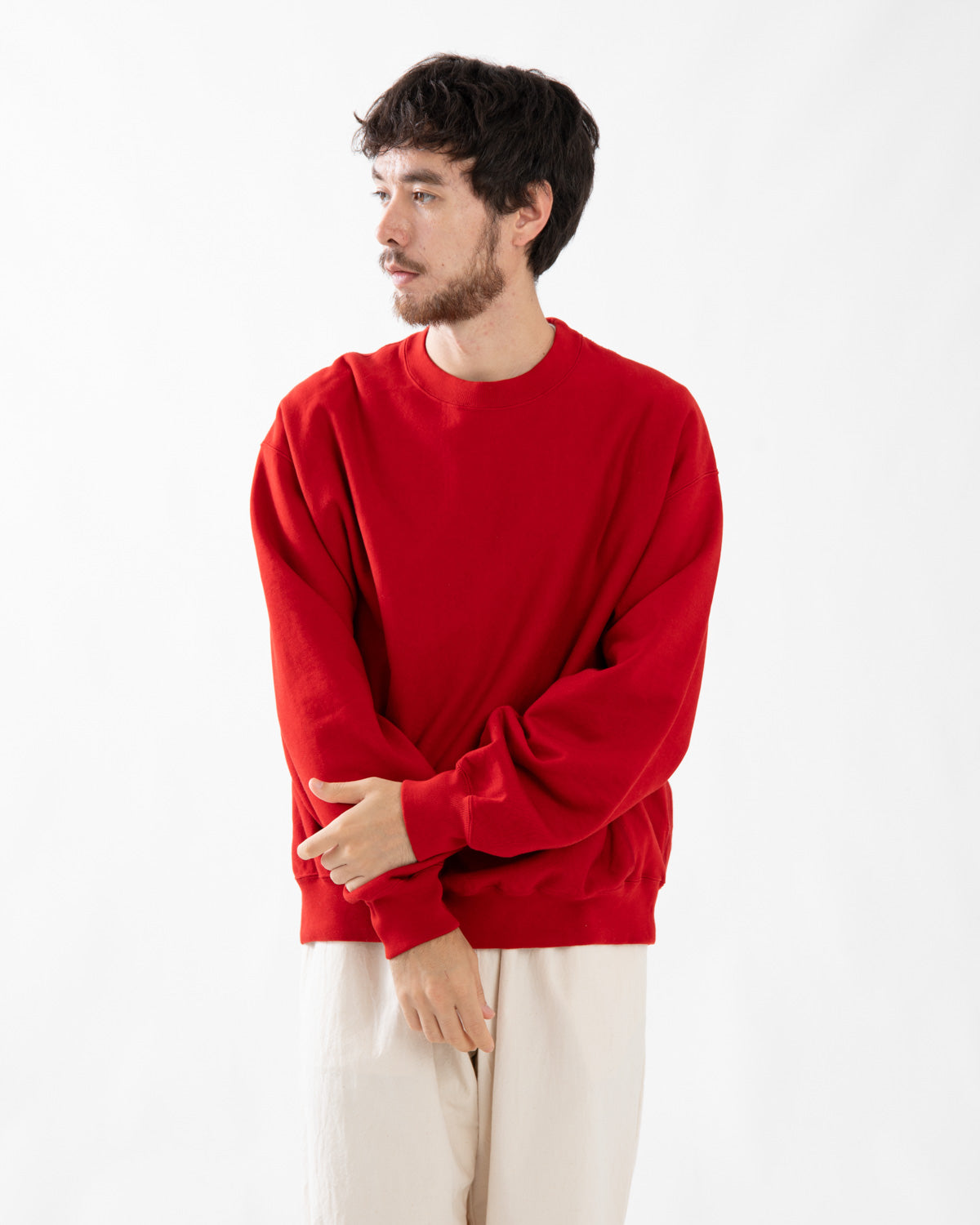SOFT&HARD SWEAT CREW-NECK P/O WIDE