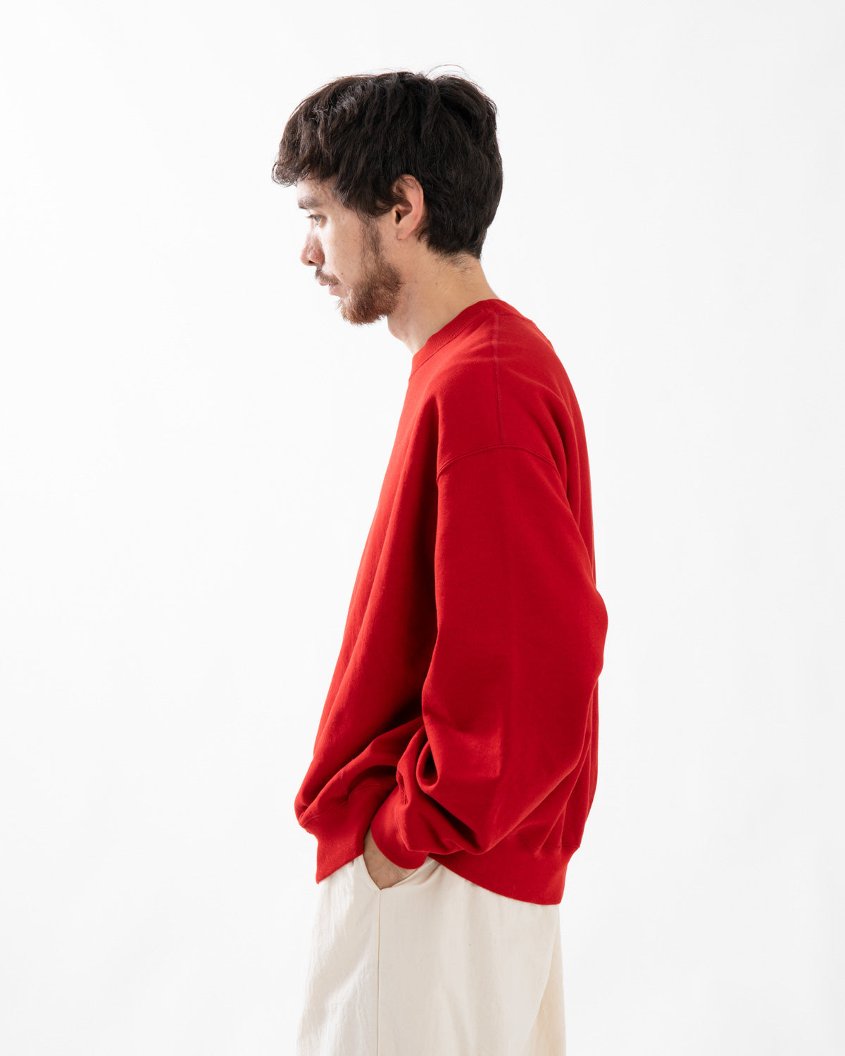 SOFT&HARD SWEAT CREW-NECK P/O WIDE