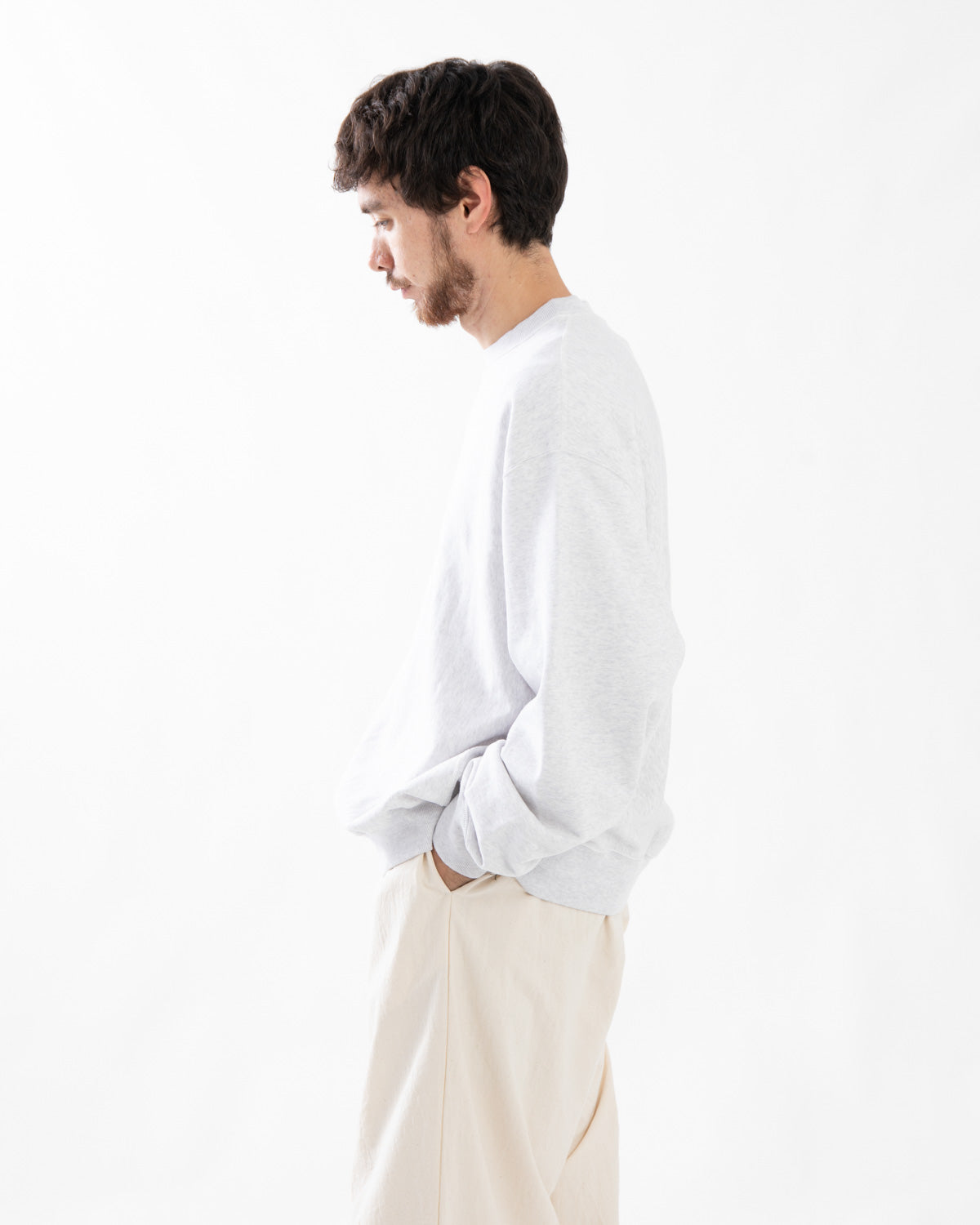 SOFT&HARD SWEAT CREW-NECK P/O WIDE