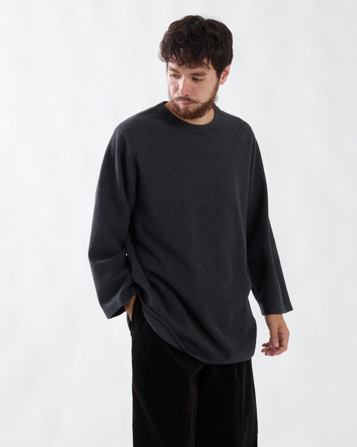 ROUGH&SMOOTH THERMAL BASEBALL RAGLAN TEE