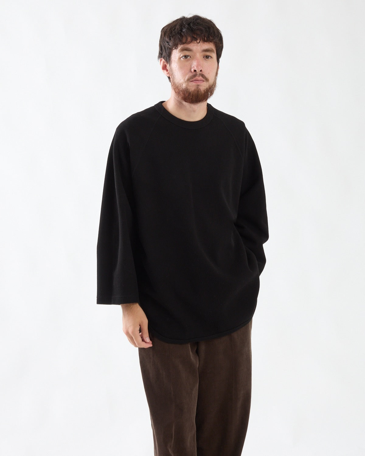 ROUGH&SMOOTH THERMAL BASEBALL RAGLAN TEE
