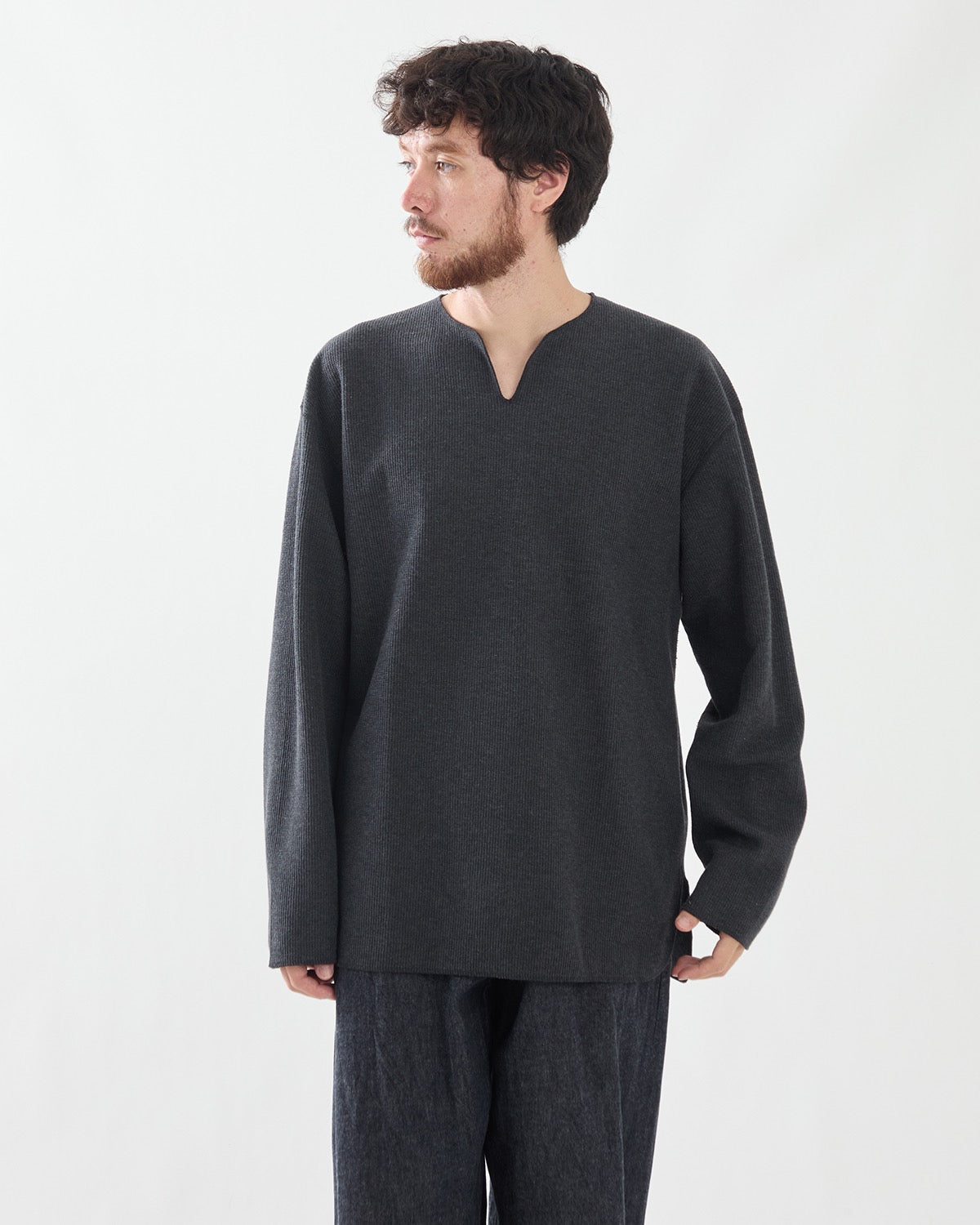 ROUGH&SMOOTH THERMAL OVER-NECK L/S