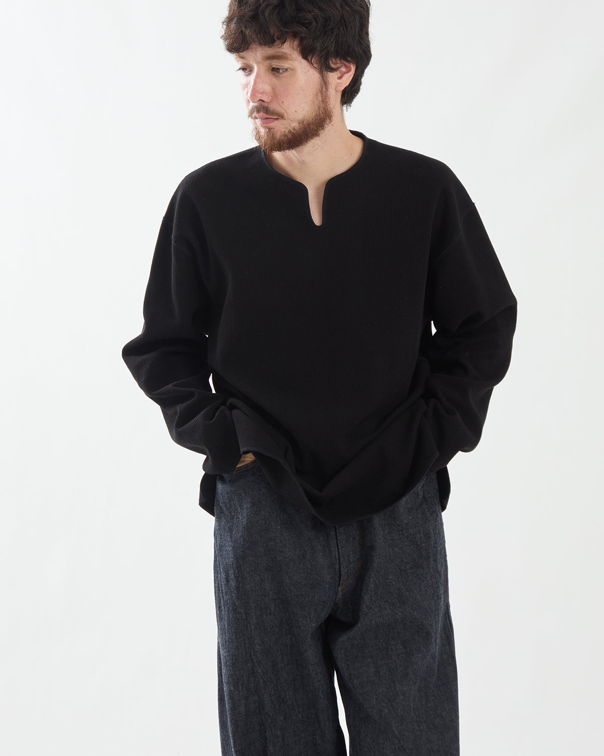 ROUGH&SMOOTH THERMAL OVER-NECK L/S