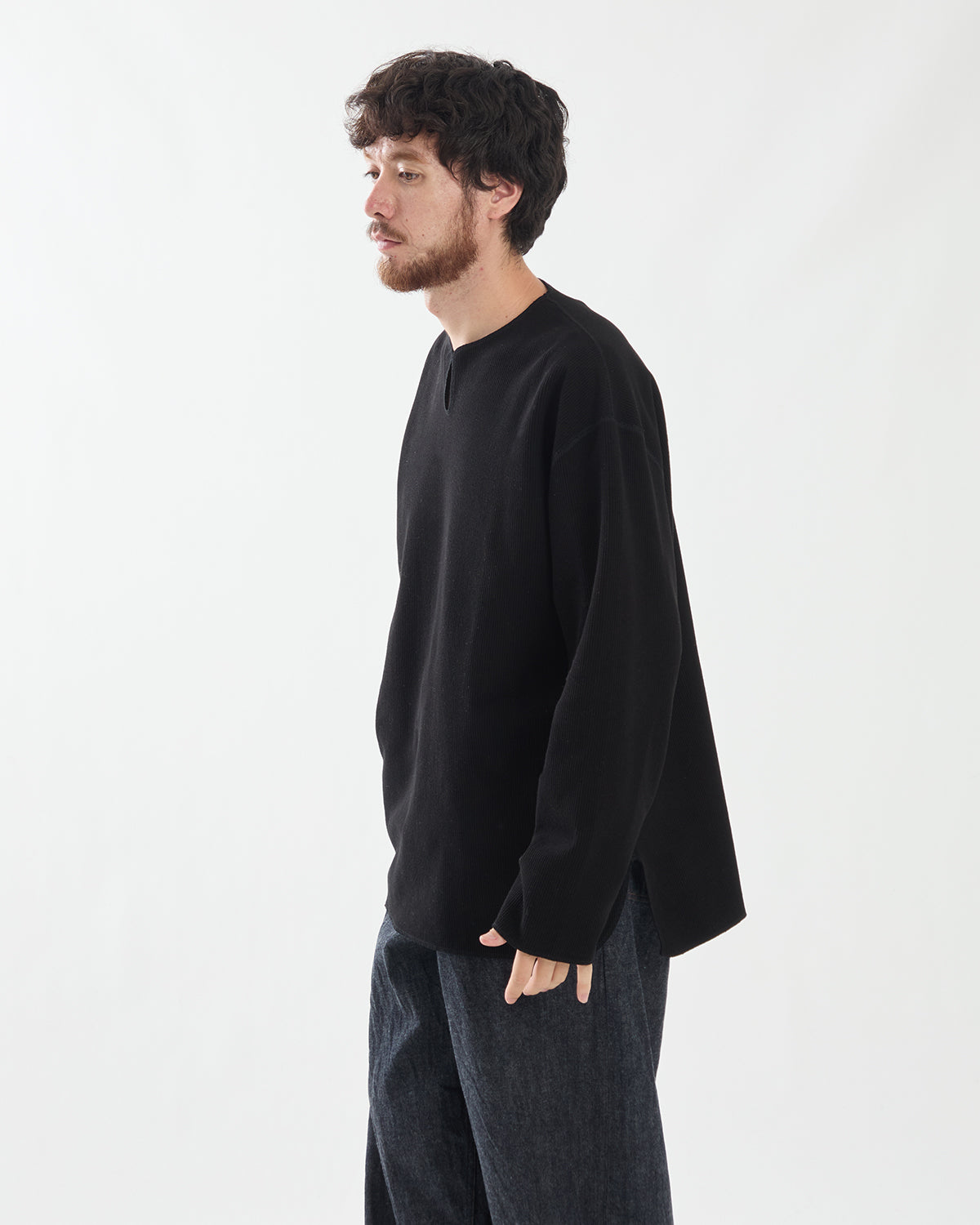 ROUGH&SMOOTH THERMAL OVER-NECK L/S
