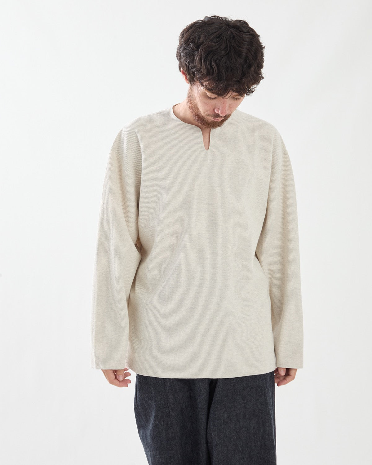 ROUGH&SMOOTH THERMAL OVER-NECK L/S