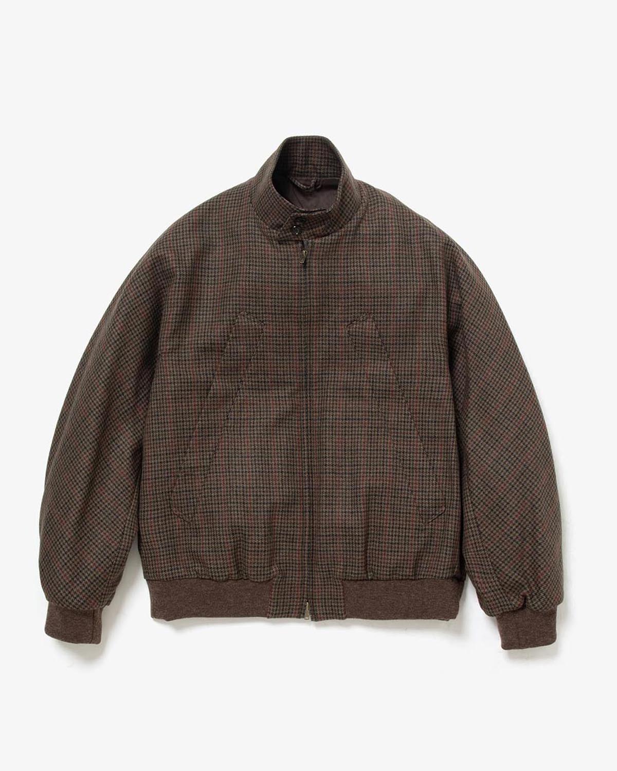 CLASSIC HOUNDSTOOTH HARRINGTON JACKET