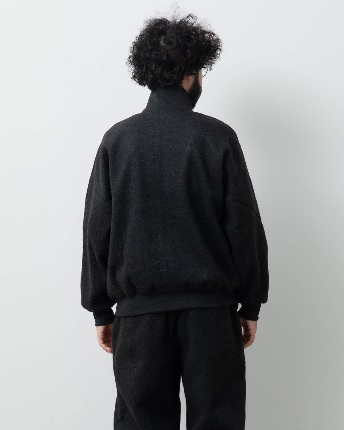 PE/SILK FLEECE TRACK JACKET