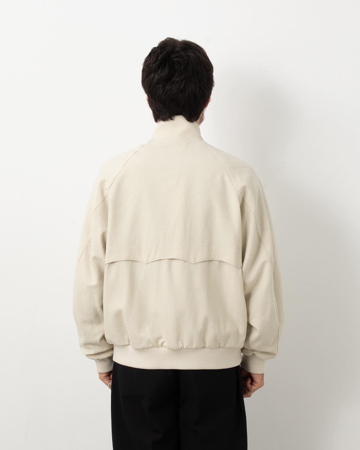 WOOL GABARDINE HARRINGTON JACKET