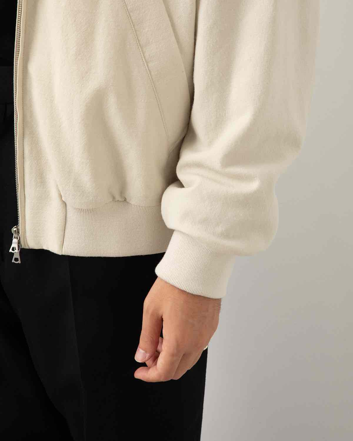 WOOL GABARDINE HARRINGTON JACKET