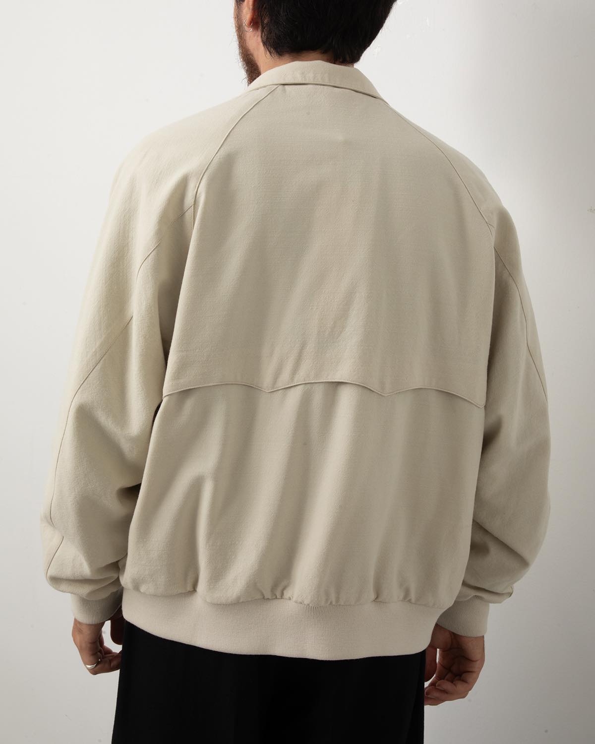 WOOL GABARDINE HARRINGTON JACKET