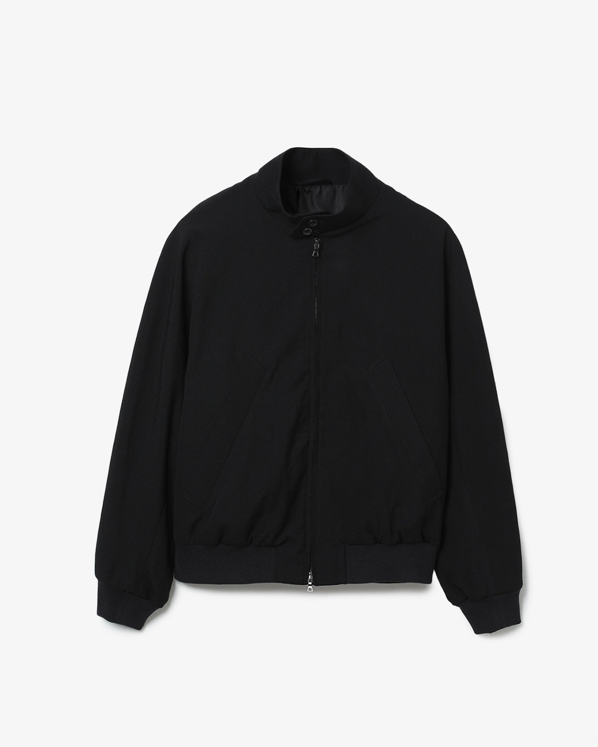 WOOL GABARDINE HARRINGTON JACKET
