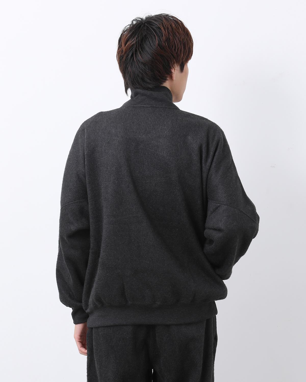 PE/SILK FLEECE TRACK JACKET