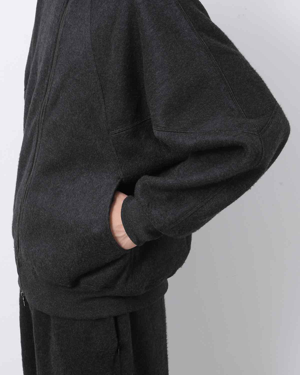 PE/SILK FLEECE TRACK JACKET