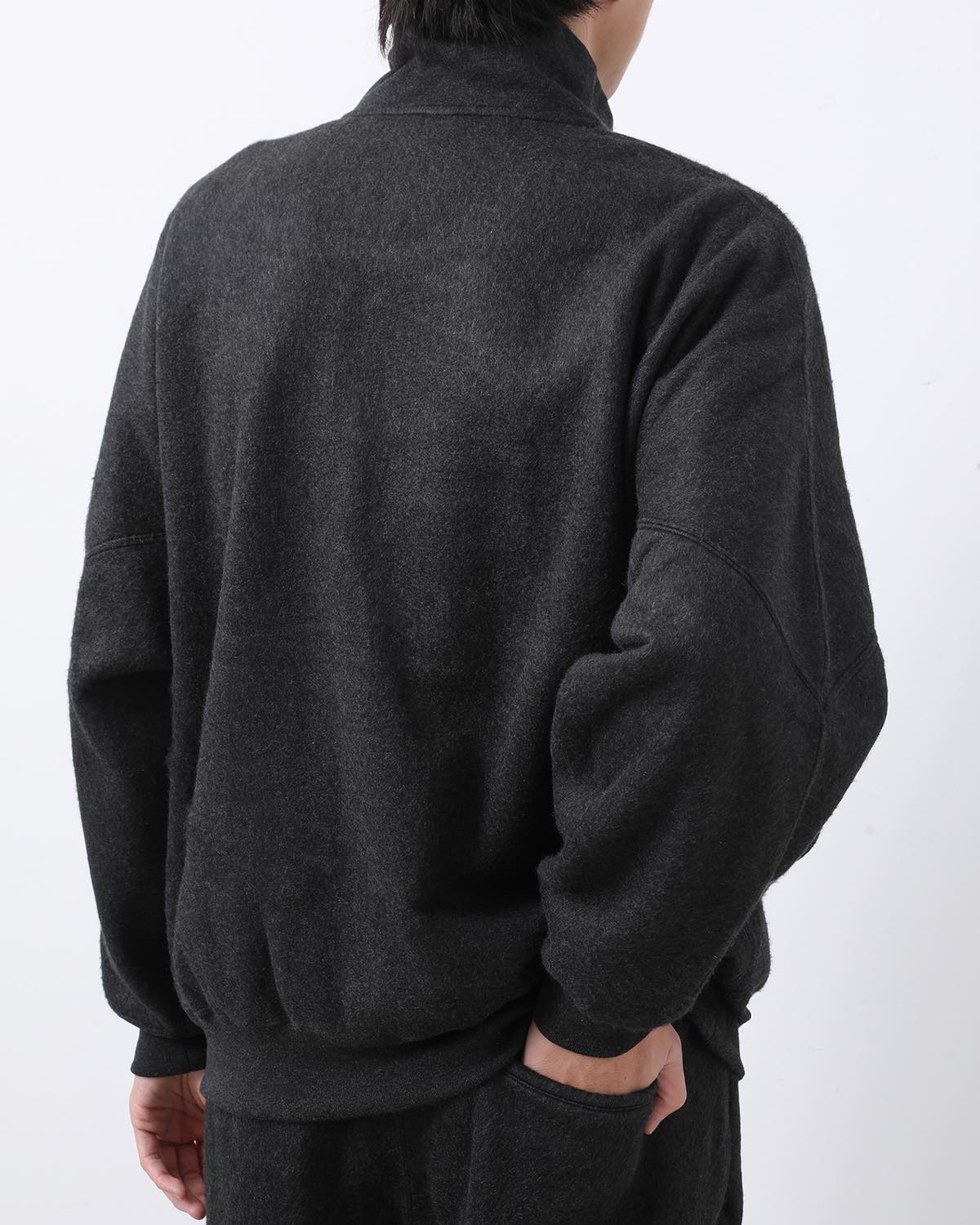 PE/SILK FLEECE TRACK JACKET