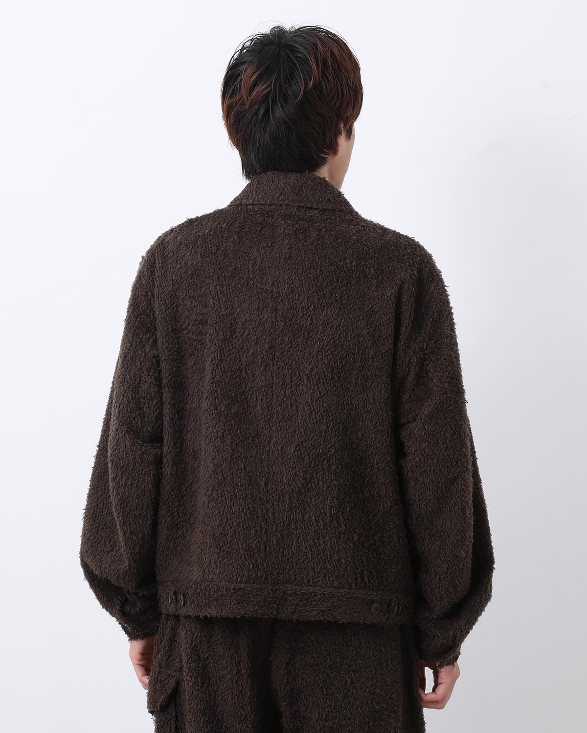 BRUSHED WOOL ZIP SHORT JACKET – COVERCHORD