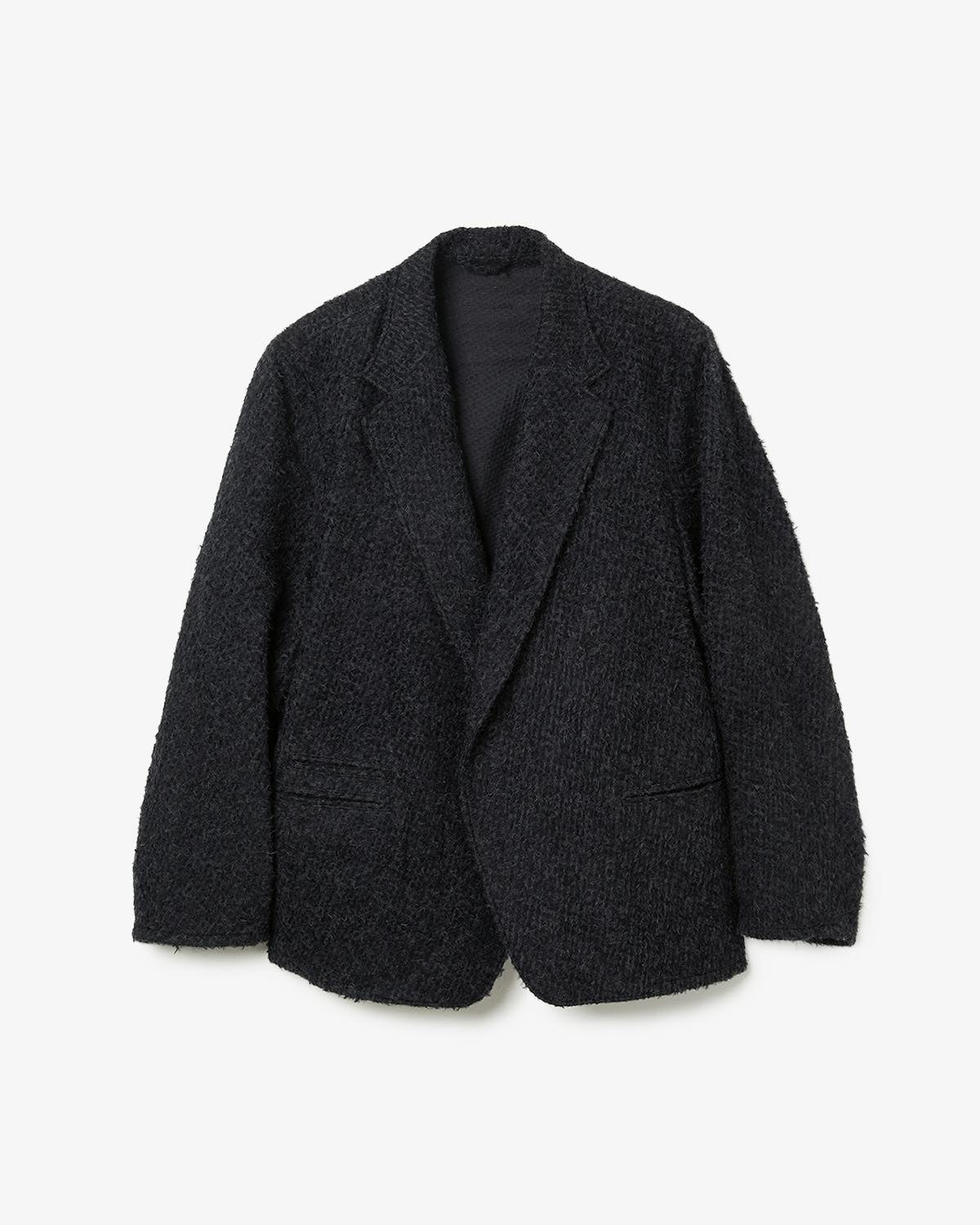 BRUSHED WOOL CARDIGAN JACKET
