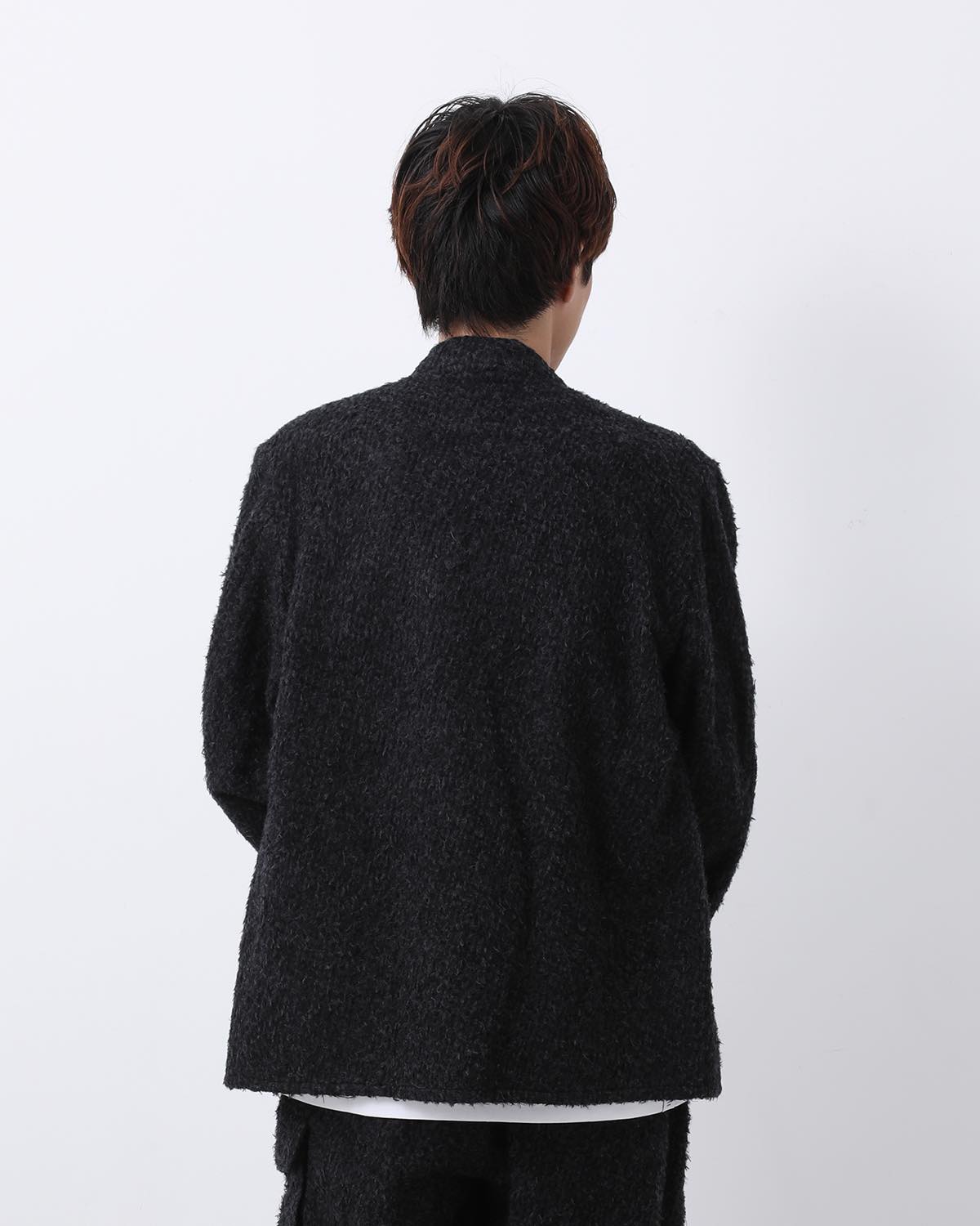 BRUSHED WOOL CARDIGAN JACKET