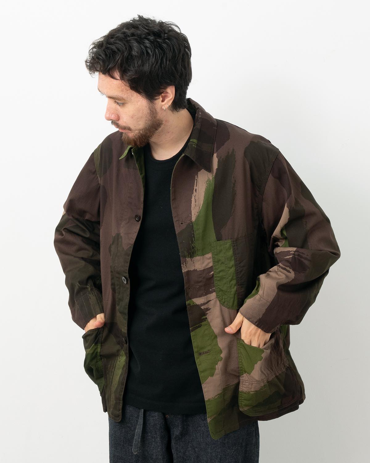 BRUSH STOROKE CAMO COVERALL