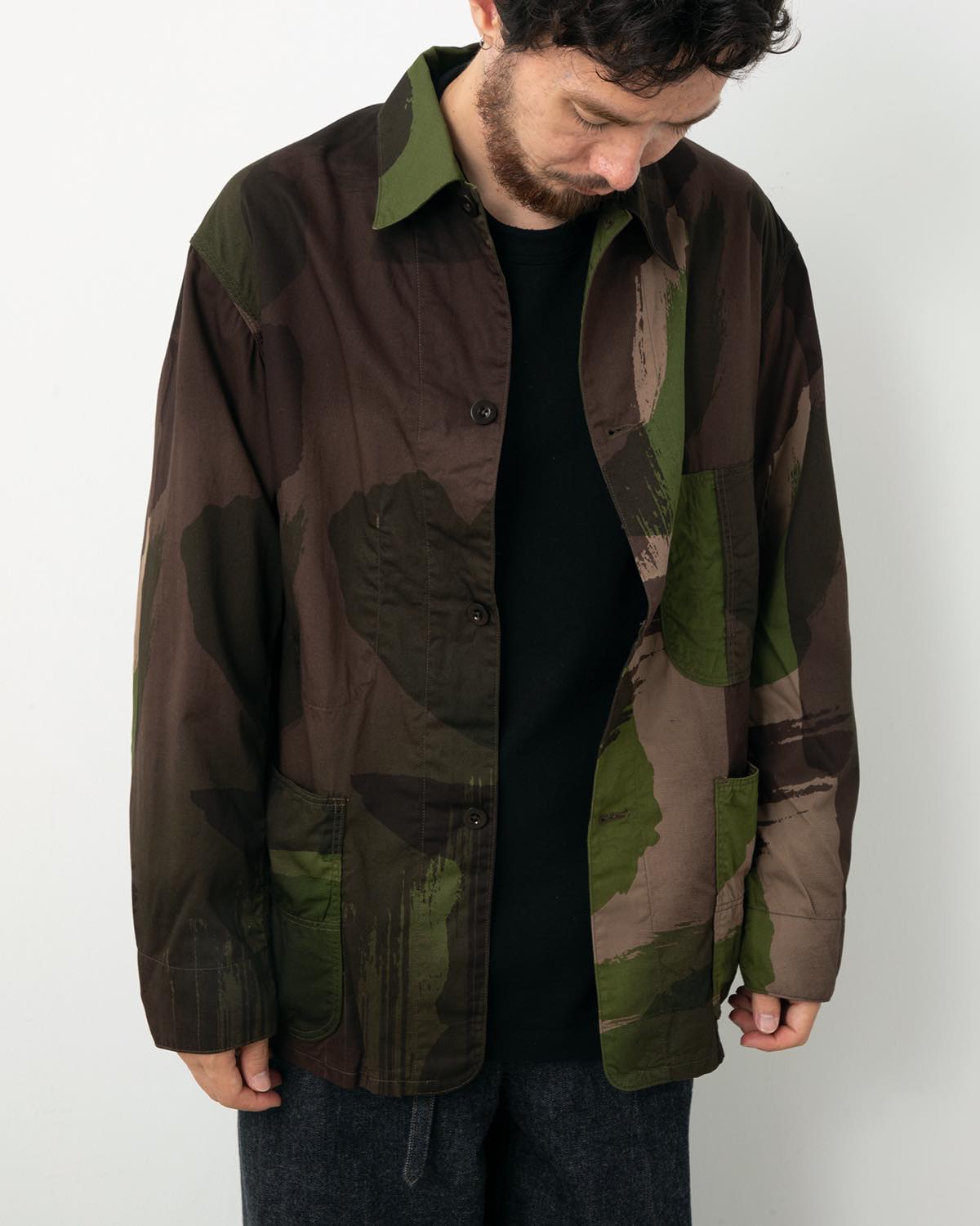 BRUSH STOROKE CAMO COVERALL