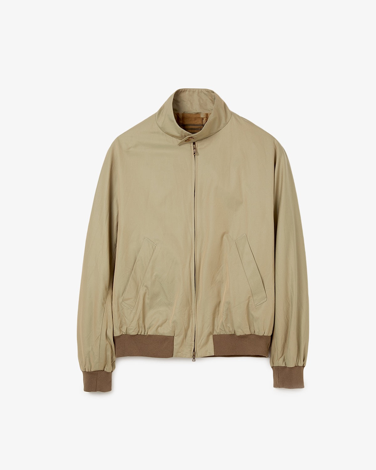 COTTON GAVARDINE HARRINGTON JACKET