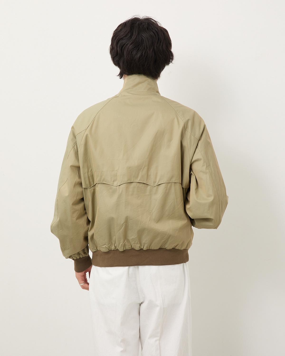 COTTON GAVARDINE HARRINGTON JACKET