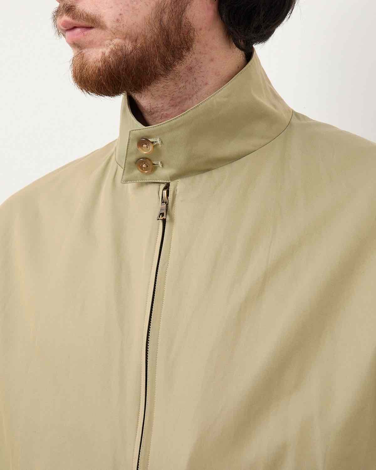 COTTON GAVARDINE HARRINGTON JACKET