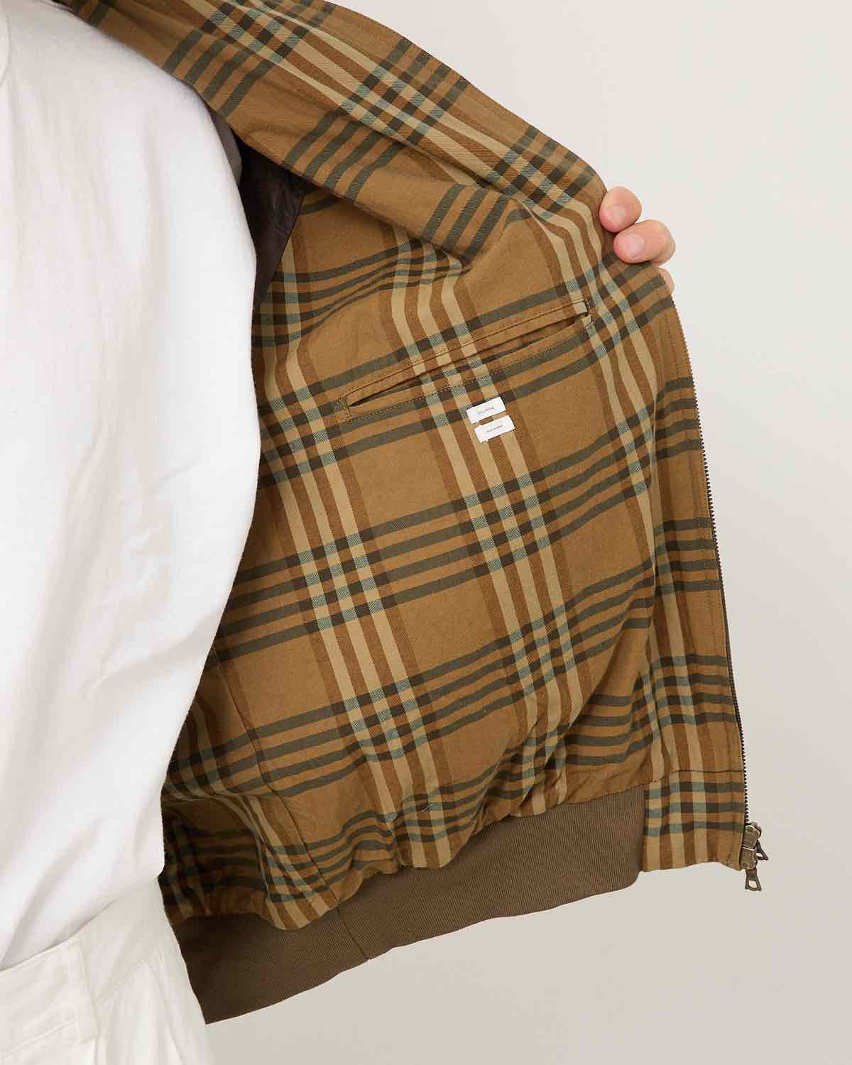 COTTON GAVARDINE HARRINGTON JACKET